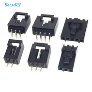 BECS 5Sets Pin Header Housing, With Buckle Right Angle Dupont Connector Kit,  Single Row Straight Pi