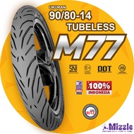 Mizzle Ban Motor 90/80-14 Ring 14 M77 Tubeless Baru,Murah - Ban Matic - Ban Motor Ring 14