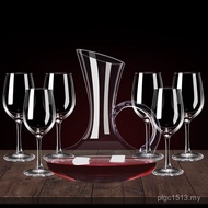 2 Decanted Red 6 Wine Glasses European Style Household Creative Wine Set Wine Glass Goblet Set Glass