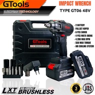 BOSCH GDS 18V GDR - JLD MESIN BOR IMPACT WRENCH CORDLESS 48V 2 BATTERY BRUSHLESS JV88 - ALAT BUKA BAUT RODA MOTOR MOBIL TRUK PORTABLE BATERAI J.LD TOOL HUJIA BUKAN MAKITA GTOOLS