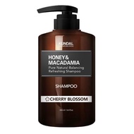 KUNDAL Honey &amp; Macadamia Nature Shampoo 500ml - Cherry Blossom/White Musk/Ylang Ylang/Baby Powder/Juicy Peach/Hinoki