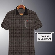 Pay On The Spot Sonclothing - Men's Collar Shirt | Korean T-Shirt For Men Adult Pocket | Polo shirt batik Pattern 02