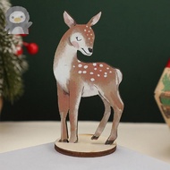 Wooden Forest Animals Decorative Ornaments Pack of 12 Wooden