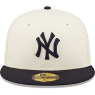 Snapback Cap-New Era New York Yankees 59FIFTY Fitted Cap Fashion Flat Brim Cap Outdoor Hip-Hop Cap