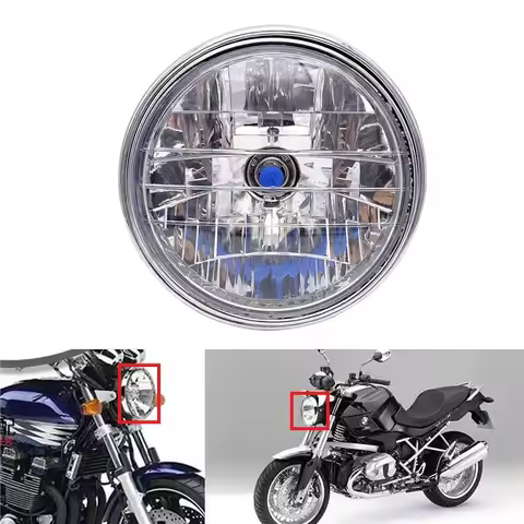 1 Pcs Motorcycle 12V Headlight Motorbike Halogen Headlamp Running Light Fit For Honda CB400 CB500 Ho