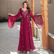 Limited Time Offer: BA5180 Handmade Beaded Abaya Robe - Elegant Middle Eastern Wear