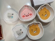 Kakao Friends Ryan 和 Apeach 膠碗及餐具套裝