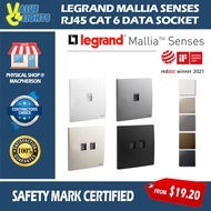 Legrand Mallia Senses Designer Matte Switch Socket RJ45 Data Socket Cat6