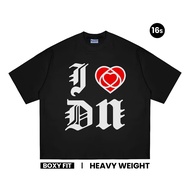 Corak Pakaian Sehari-hari Domination Labs Boxy T-shirt 16s Oversized Mens and Womens Heavyweight Pri