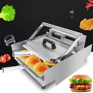 1KW Hamburger Machine Commercial Electric Bake Burger Maker Bread Grill Double Layer Batch Bun Toast
