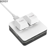 BERSY Copy Paste Keypad, Acrylic Mini Custom Mini 2 Key Keypad, Keypad Accessories Type-c Interface 