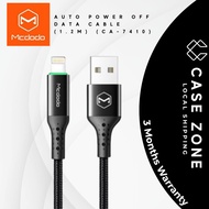 MCDODO Phone Cable CA-7410 Auto Power Off Fast Charging Data Transfer 1.2 Meter Current Max 5V 3A