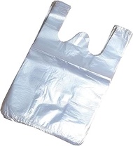 100Pcs 24x36cm/9.4x14inch Transparent Thickened Plastic Vest Bags Carrier Bag Food Shopping Takeaway