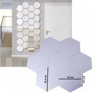 Favorite) Wall Decoration / Large Mirror Sticker / Hexagonal Wall Mirror 18Cm