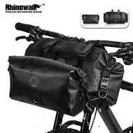 2021 Bicycle Bag Waterproof Big Capacity Handlebar Bag 2-piece Front Tube Cycling Bag MTB Frame Trun