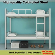 Full Steel Double Decker Bed Frame Metal Double Deck Bed Iron Bunk Bed For Kids Adult Single Double