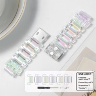 MAFAM【🔥พร้อมส่ง🔥】สายนาฬิกา imoo X10 Watch Phone?สายแม่เหล็กคริสตัลโปร่งใส Flash Bucklสำหรับ imoo Z1 