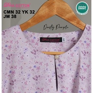 DHIA COTTON Set Sedondon Kurung Embun Material Mango Silk DUSTY PURPLE