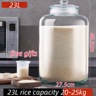 rice dispenser 25kilos/25kg sale modern glass jar bigasan rice dispenser seal for Flour Soybean Kitc
