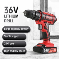 18v 36V Cordless Impact Drill Set Car +2 Lithium Battery Screwdriver Electric Drill Wall Hole Digger