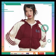 86 OVERSIZED WOMEN'S ZIPPER HOODIE JACKET - CURRENT KOREAN STYLE WOMEN'S JACKET