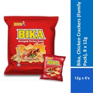 Bika, Chicken Crackers (Family Pack), 8 x 12g