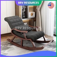 Nordic Solid Wood Rocking Chair Lazy Leisure Chair Kerusi Malas Goyang