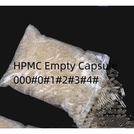 Split Capsules Vegetarian Vegetable Capsules Size 000 1000 Pieces 00/0/1 2 3 4 HPMC