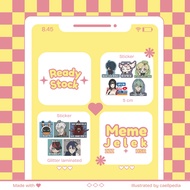 Honkai Star Rail HSR and Zenless Zone Zero ZZZ Stickers