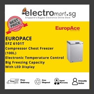 EuropAce EFZ 6101T Compressor Chest Freezer 100 L