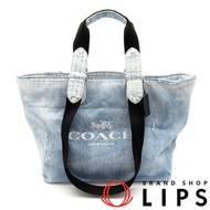 Coach 小號旅行手提包，牛仔布，CDY49，女士牛仔手提包

藍色 [二手]