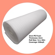 PE FOAM ROLL/ 1M X 50M X 2MM(T)/ 1M X 100M X 1MM(T)