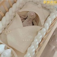 拼接床床圍嬰兒床麻花圍欄軟包防撞條新生兒床靠裝飾公主風