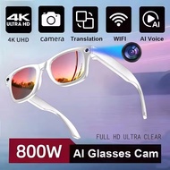 2025 New Smart Glasses 8MP HD Camera AI Glasses Camera Photo Video Recording Translation Waterproof 