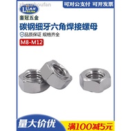 = Hexagon Welding Nut Fine Thread with Soldering Point Nut M8-1.0 M10-1.25 M10-1.0 M12-1.25