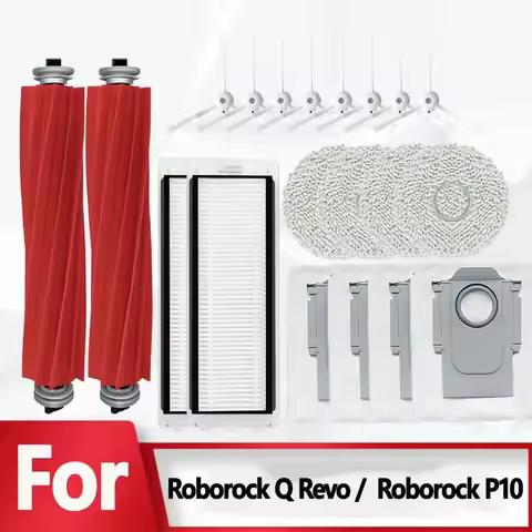 For Roborock Q Revo / Roborock P10 A7400RR Replacement Spare Parts Accessories Main Side Brush Hepa 