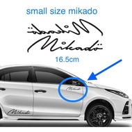 car sticker small size mikado side door sticker pintu mikado saiz kecil stiker