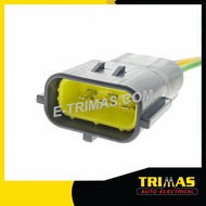 HX-3970-M 3 Pin Automotive Socket Connector