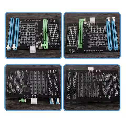 Highly Recommended-AGP PCI-E X16 Dual-Purpose Socket Tester Display Image Video Card Checker Tester 