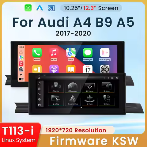 HFmidia 2026 New Linux System 10.25 12.3inch screen For Audi A4 A5 B9 RS4 RS5 Coupe 8w5 8wd 8w2 CarP