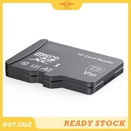 [CloudsMiles] TF Card Reader with TF Card Appearance Design 8 TF Cards Slots Multifunctional High-Sp