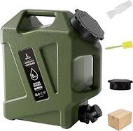 5GAL Camping Water Jug, Portable Water Storage Container with Spigot, Leak-Proof Lid & Dual Handles,
