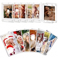 1/6Pcs Acrylic Photo Frames For Refrigerator, Clear Picture Frames For Mini Instant Photos Inch Wall
