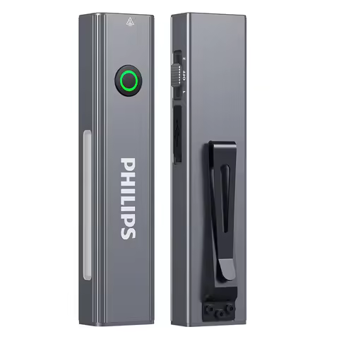 Philips New 600LM Flashlight Supports 3 Type Dimming UV light, Red Laser, 365nm Purple Light, COB,Ma