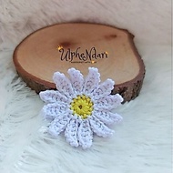 Crochet Daisy Flower Applique Crochet Daisy Flower Application/