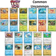 Pokemon TCG 151 (111-165/165) Common / Uncommon Single Card (English) Pokemon 151 Pokemon Cards