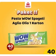 WOW Spaghetti Aglio Olio Pasta 1 Box (75gr x 40pc)