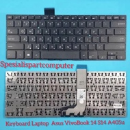 HITAM Laptop Keyboard Notebook Asus VivoBook 14 S14 A405u A405uq A405ur Black