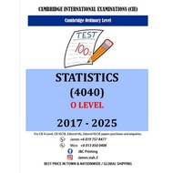 O Level STATISTICS (4040) Nov2017-Nov 2025 (Paper 1,2)