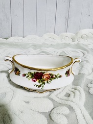 【尋寶老時光】英國製 Royal Albert 經典老鎮玫瑰 復古骨瓷小碗 / 飾品收納盅 (Old Country Roses) 早期英產絕版一級良品